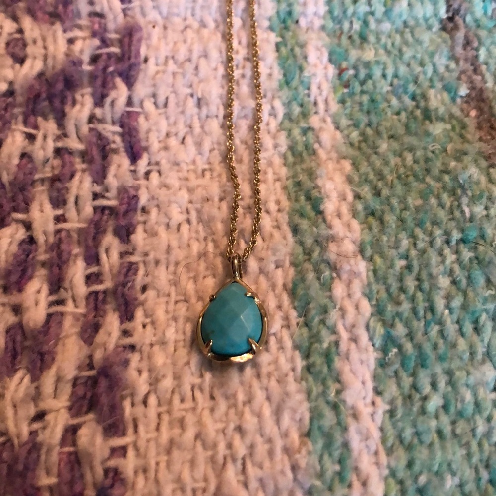 Turquoise Kendra Scott pendant necklace